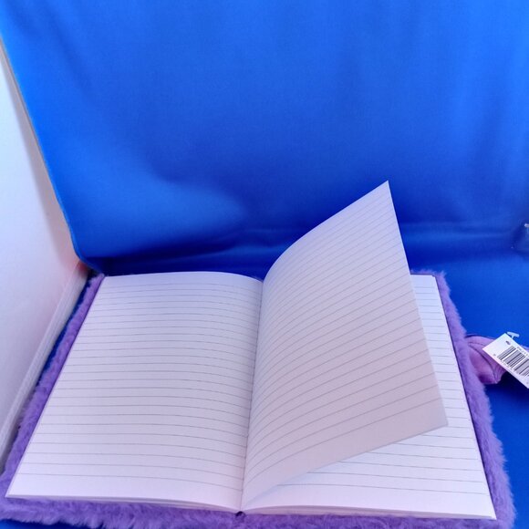 set of 2 furry animal notebooks Black Cat and Purple Bat NWT - Picture 7 of 7